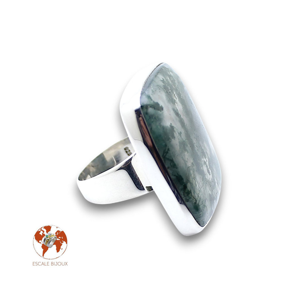 bague agate mousse