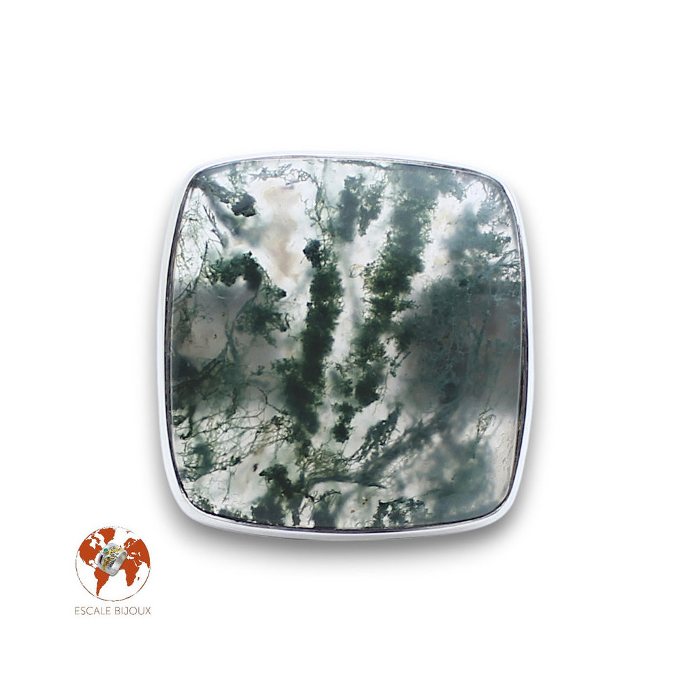 bague agate mousse femme