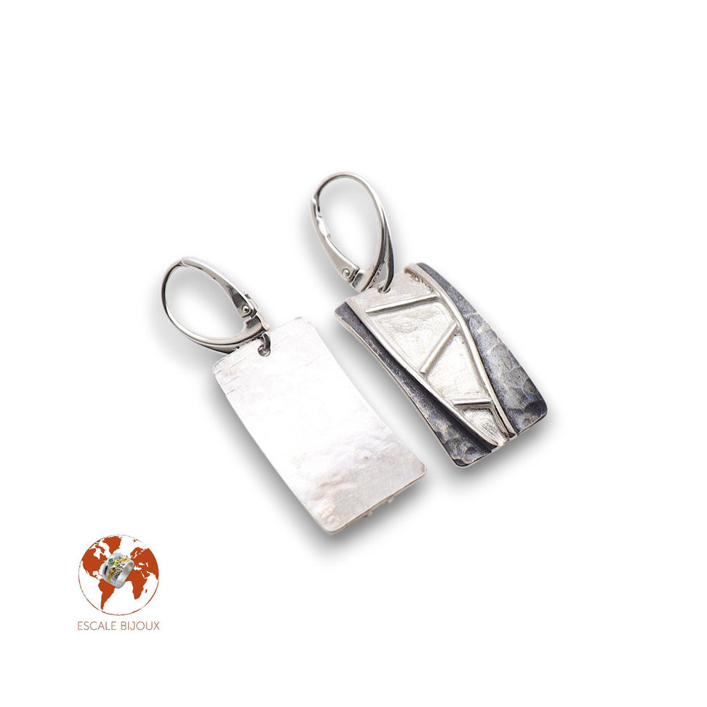 boucles d'oreilles argent