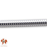 bracelet maille serpent argent homme