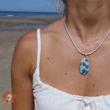 pendentif argent et jaspe k2