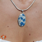 pendentif jaspe k2 argent
