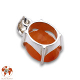 pendentif argent cornaline