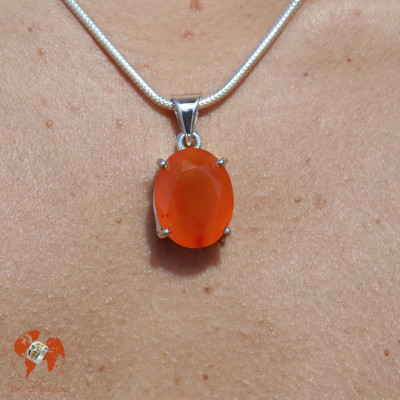 cornaline pendentif
