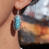 boucles d'oreilles turquoise