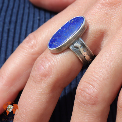 lapis lazuli bague femme