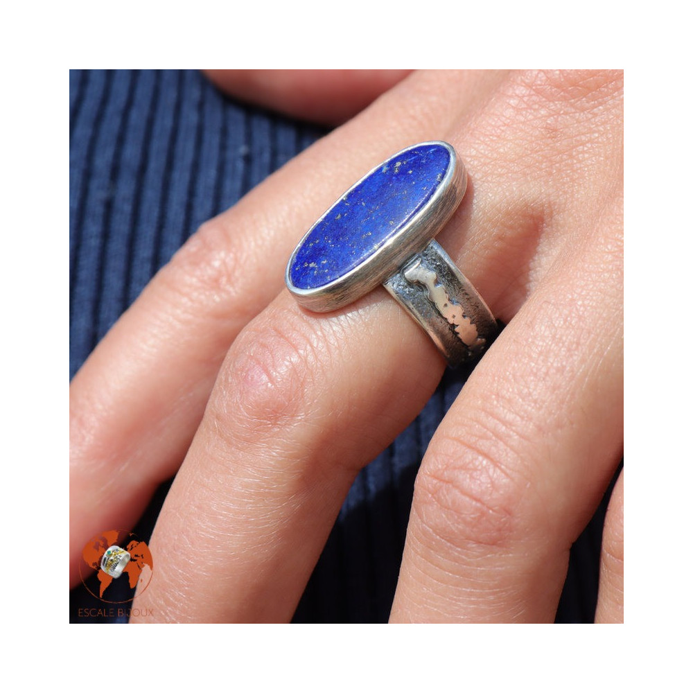lapis lazuli bague femme