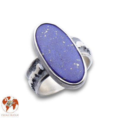bague argent lapis lazuli femme