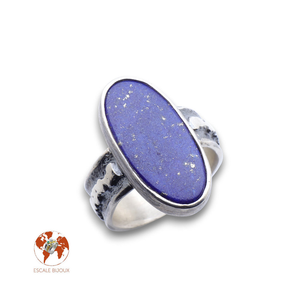 bague argent lapis lazuli femme