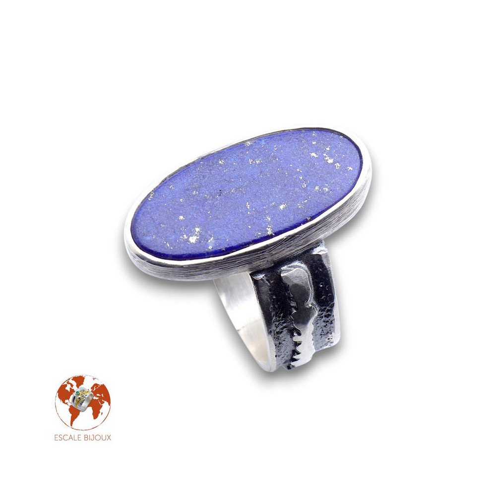 bague argent 925 lapis lazuli