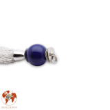 pendentif pompon lapis lazuli