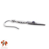 boucles d'oreilles argent pierre bleue