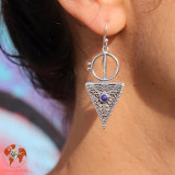 bijoux boucle d oreille lapis lazuli