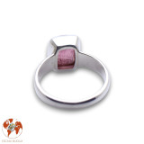 tourmaline rose bague argent
