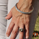 jonc argent ouvert