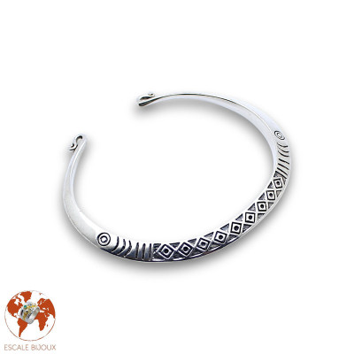 bracelet jonc en argent pour femme