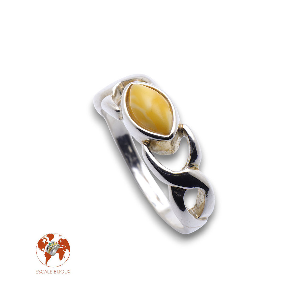 bague ambre véritable