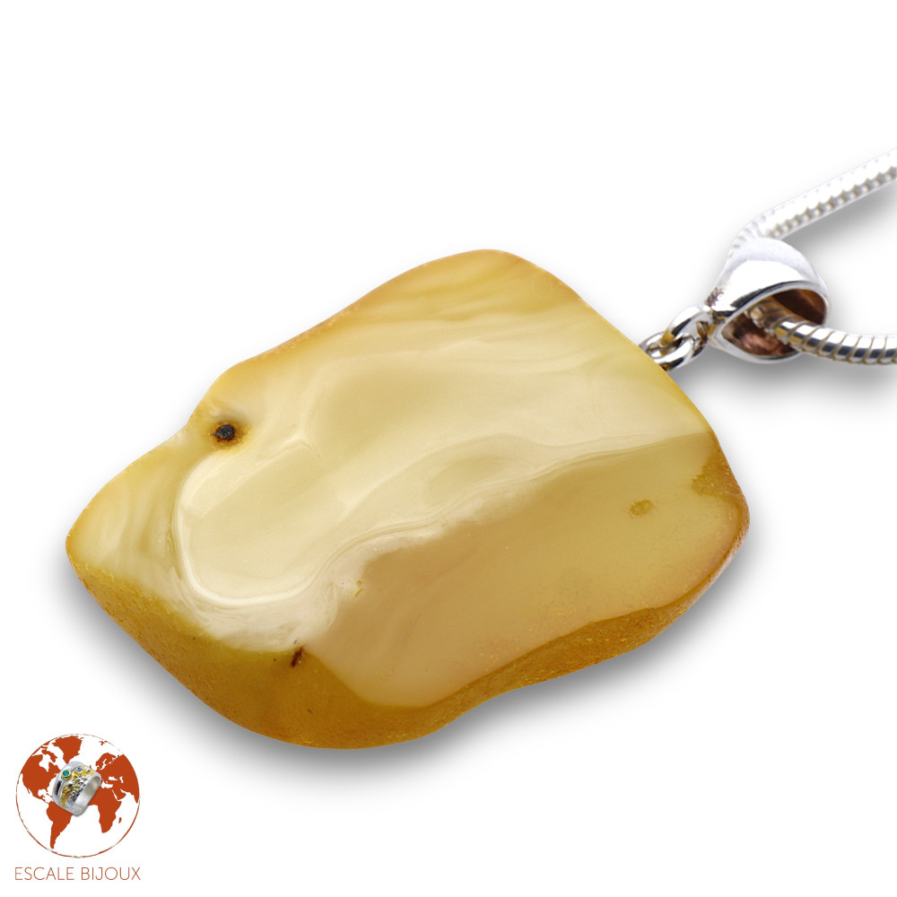 pendentif ambre homme
