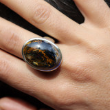 bague pietersite argent femme