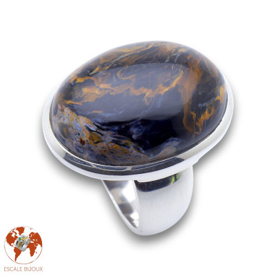 bague argent pietersite femme