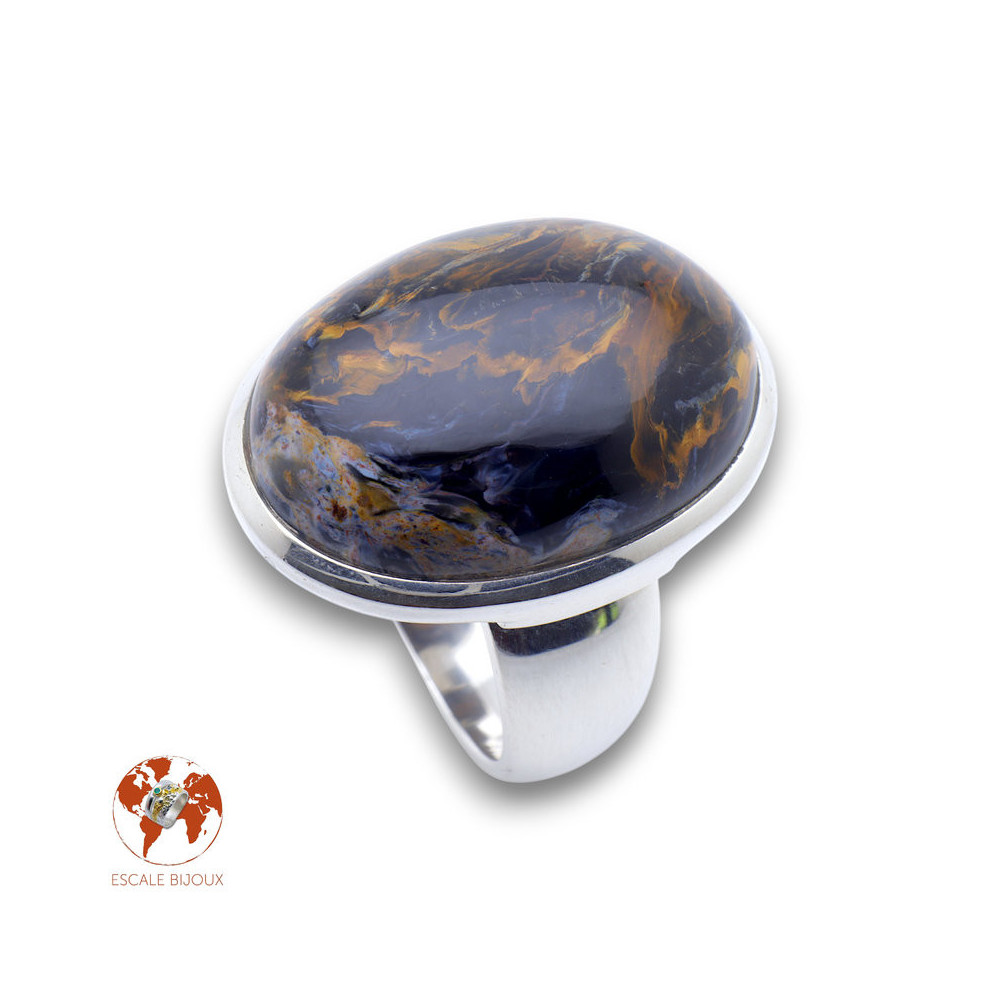 bague argent pietersite femme