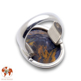 bague argent avec pietersite femme