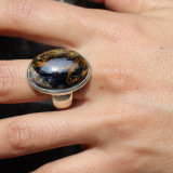 bijoux argent avec pietersite