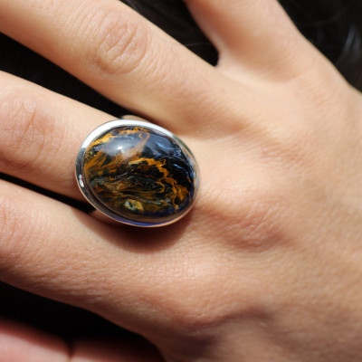 bijoux argent pietersite namibie