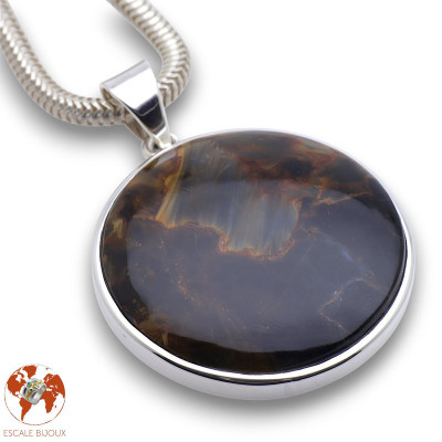 pendentif pietersite argent femme