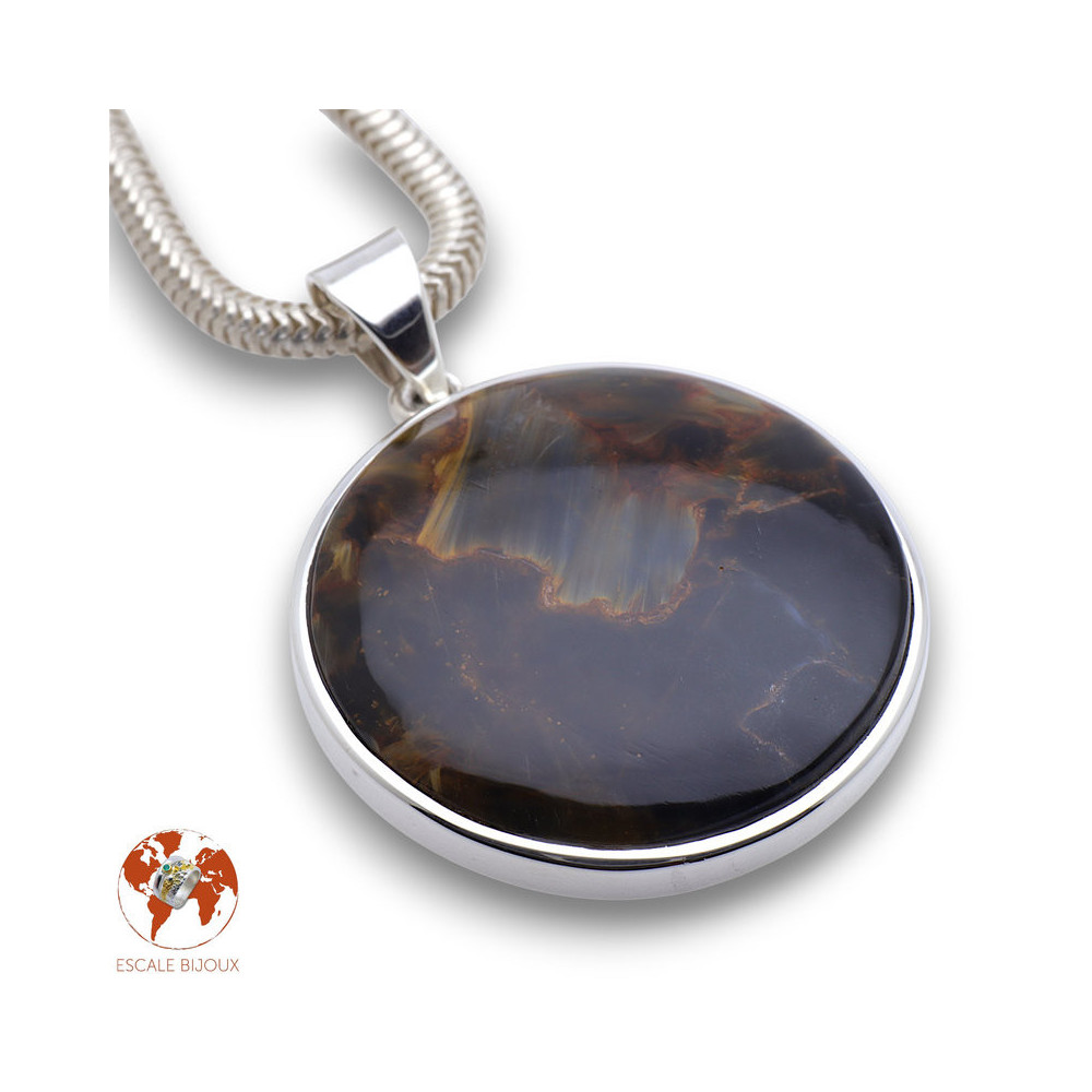 pendentif pietersite argent femme