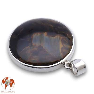 pendentif pietersite argent homme