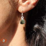 boucles d oreilles pendantes tourmaline