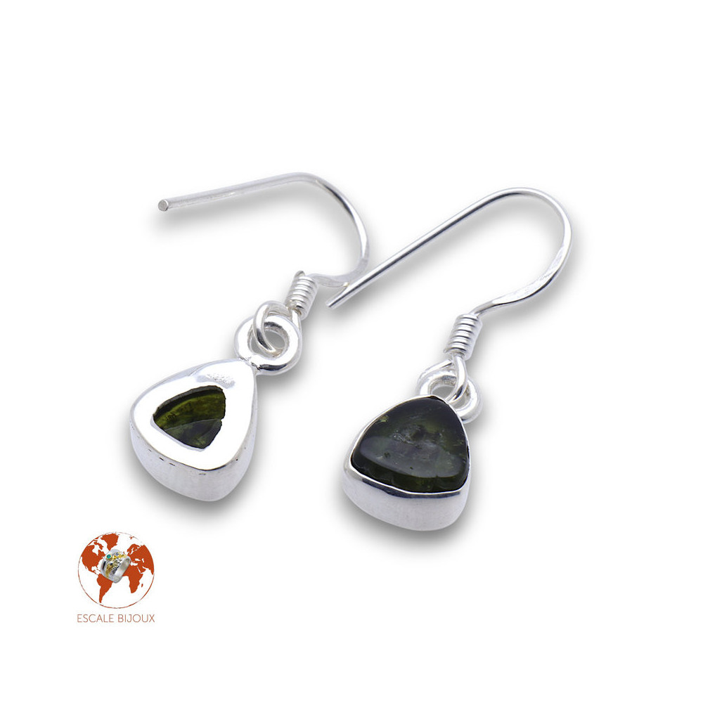 boucle d'oreille pierre tourmaline