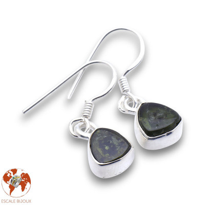 boucles d oreilles tourmaline verte