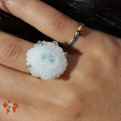 quartz solaire bague