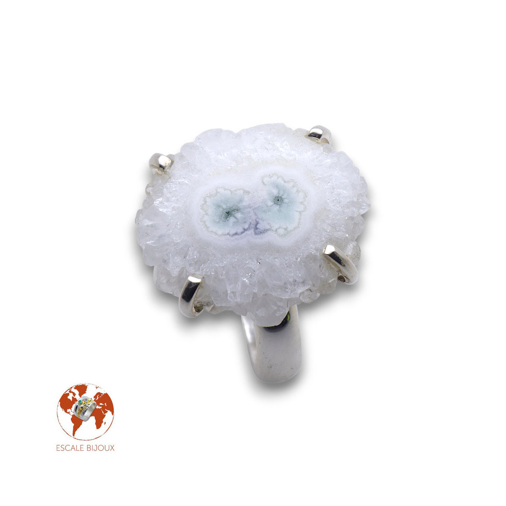 quartz solaire bague argent