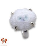 quartz solaire bague argent