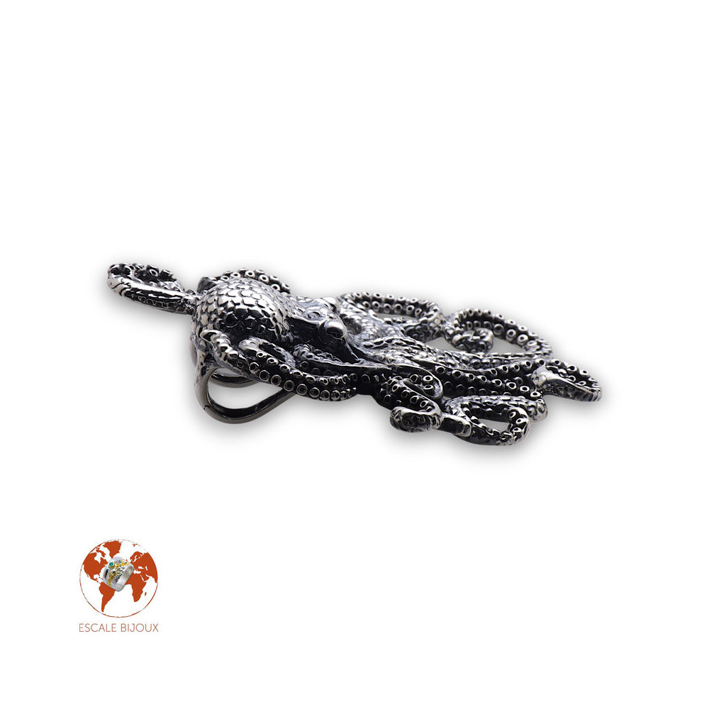 pieuvre pendentif femme