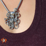 pendentif pieuvre argent 925