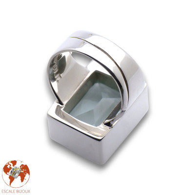 bague obsidienne femme