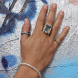 bague obsidienne bijou