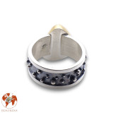 bague argent nacre de créateur