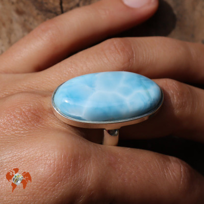 bague larimar bijoux