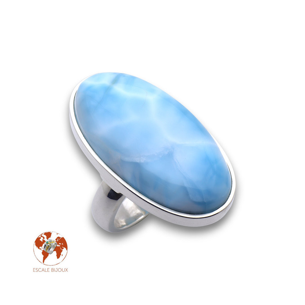 bague argent larimar
