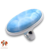 bague argent pierre bleu