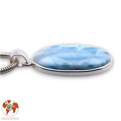 pendentif argent larimar