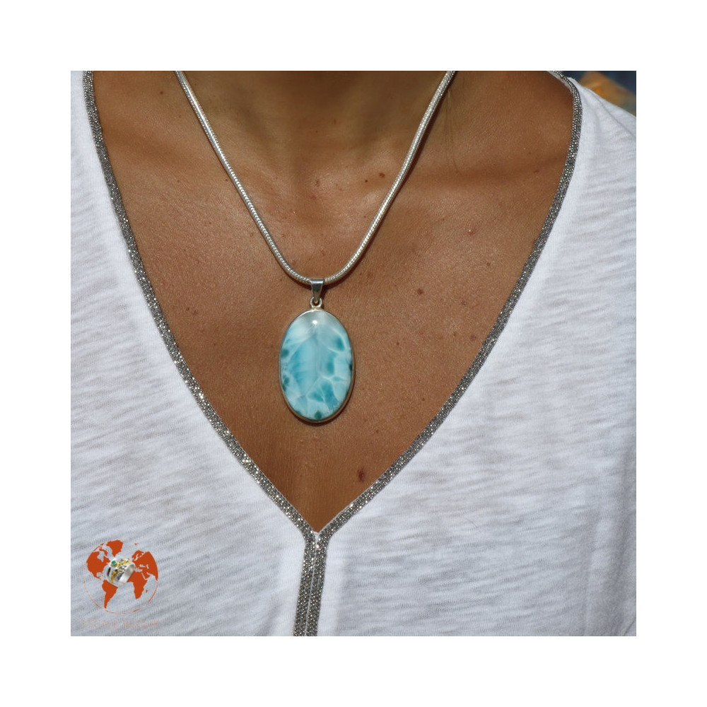 pendentif larimar femme