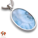 pendentif larimar argent