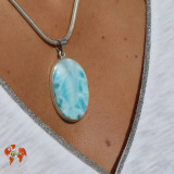 pendentif larimar argent 925