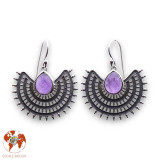 améthyste boucle d'oreille